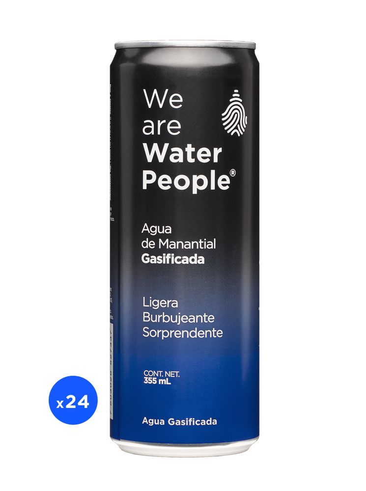 
                  
                    Agua de Manantial Gasificada - Pack de 24 latas de 355 ml
                  
                