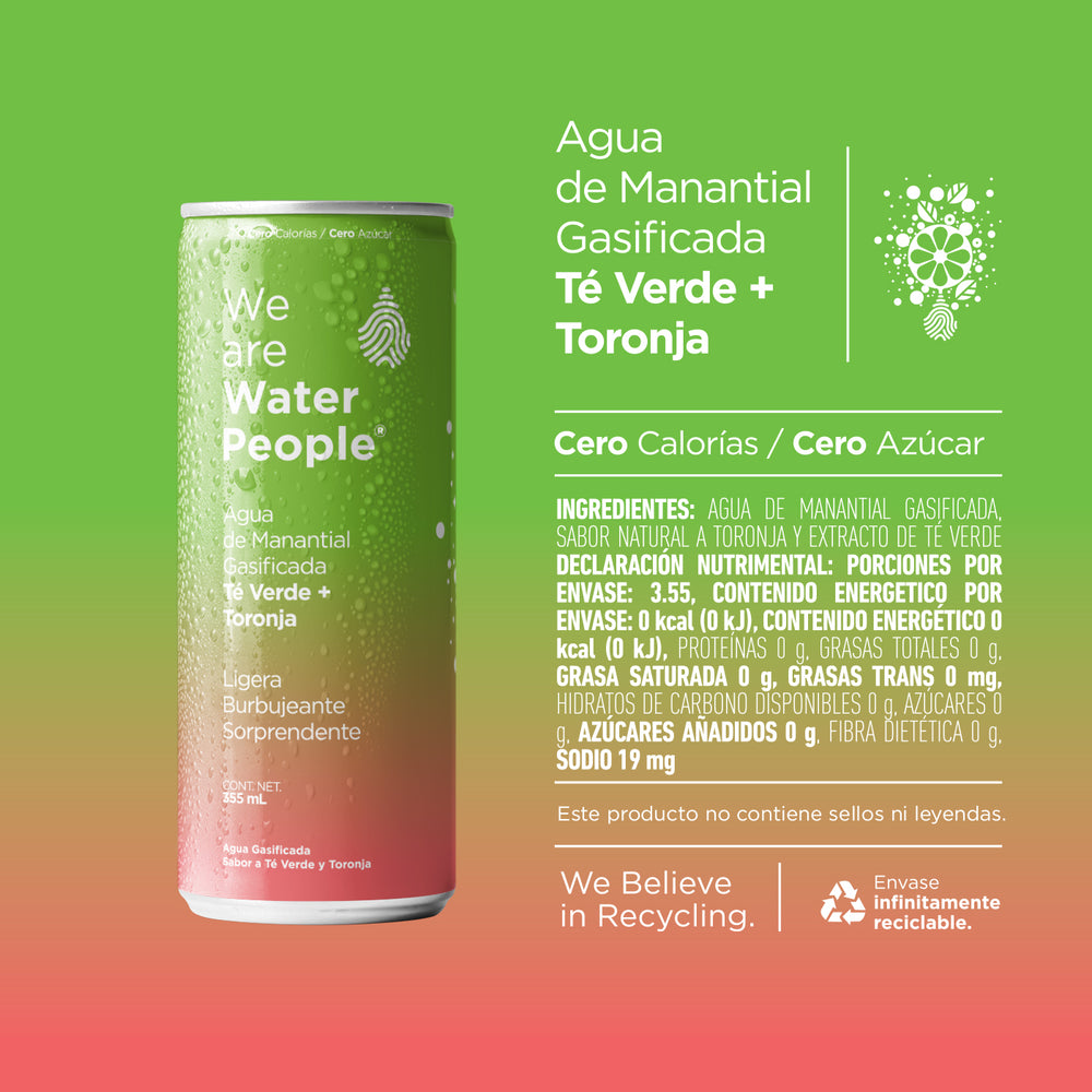 
                  
                    Water People - Agua Gasificada Variety Pack Sabor (Toronja, Mora y Fresa, Pack de 24 latas de 355 ml
                  
                